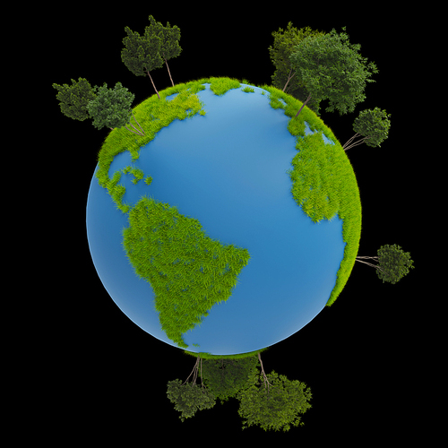 친환경 지구 오브젝트