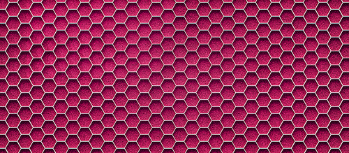 Pink grass soccer field with hexagonal goal pattern background. Perfect for your design. 3d render