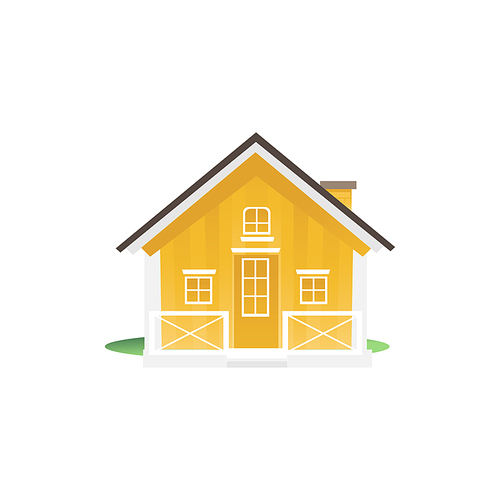 Moving house icon as an symbol of the real estate market sales flat vector illustration isolated on white background. Home relocation packaging and transfer concept.