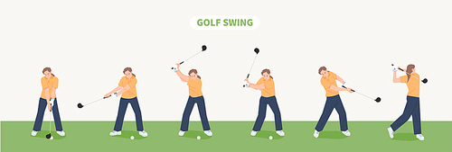 골프 스윙을 하는 방법