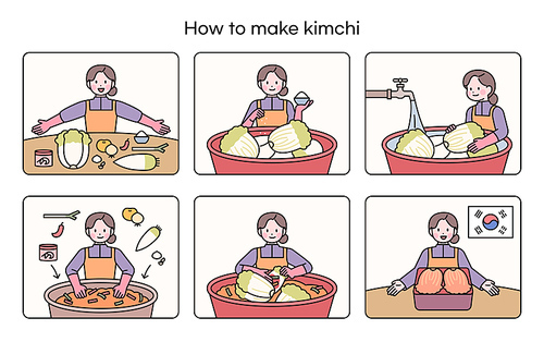김치 만드는법 순서.