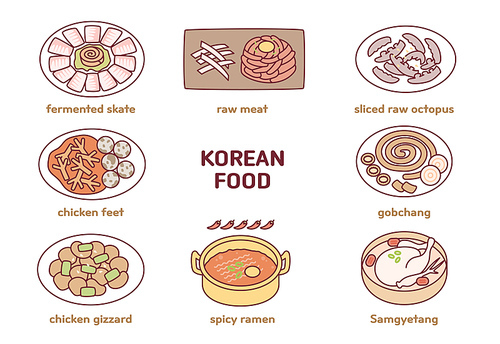 한국의 호불호 음식들.