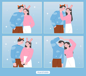 포토부에서 커플사진