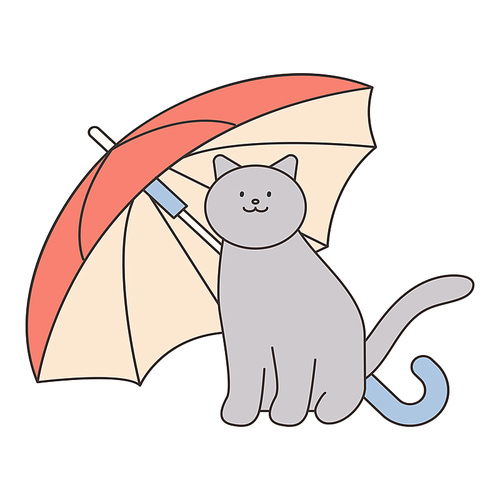 우산속의 고양이