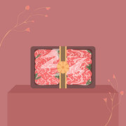 명절 선물세트 한우 선물세트 일러스트