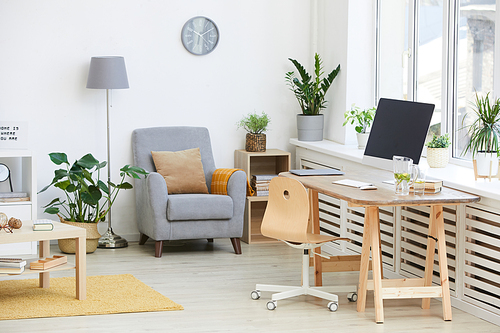 Image of domestic room with modern furniture in apartment