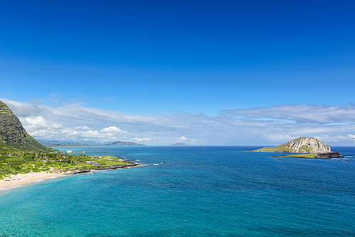 하와이 오아후섬 마카푸우 비치와 토끼섬