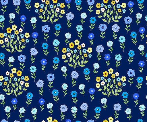귀여운 들꽃 패턴