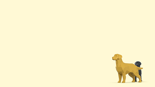 캐릭터 리트리버 개 배경 Character Retriever Dog Background