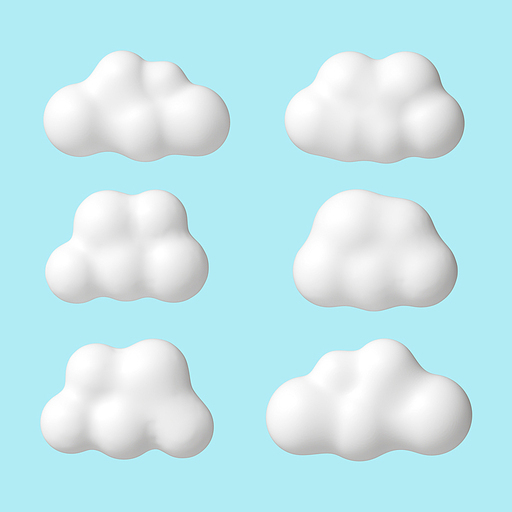 3d 구름 세트 Cloud Set