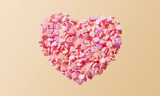 핑크 하트 모양 알약 Pink Heart Pills