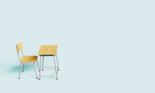 학교 책상과 의자 School Desk and Chair