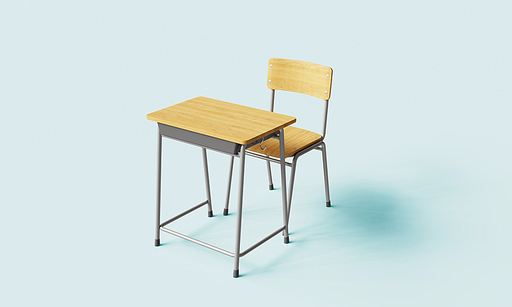 학교 책상과 의자 School Desk and Chair