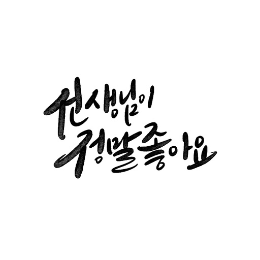 캘리그라피,스승의날 선생님이 좋아요