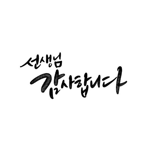 캘리그라피,스승의날,선생님 감사합니다