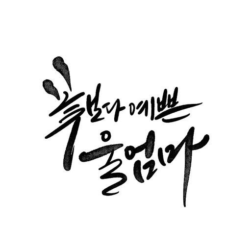 캘리그라피,꽃보다 예쁜 울엄마