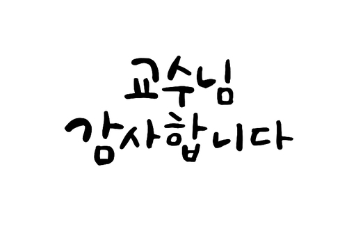 교수님 감사합니다